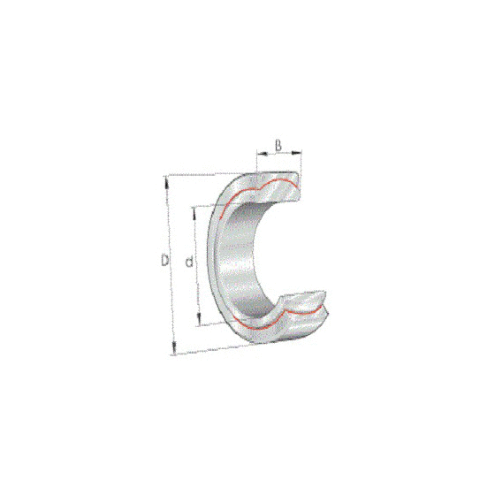 Rtula radial GE100-FW-2RS-B (INA)